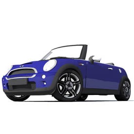 Mini Cooper Convertible 3D Object | FREE Artlantis Objects Download